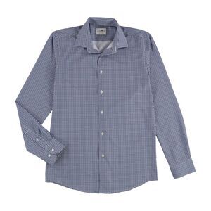 Tayion Collection Mens Checkered Button Down Dress Shirt, NWT